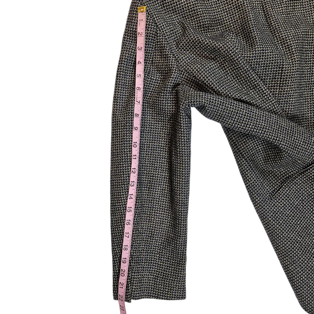 Hugo Boss Houndstooth Plaid Einstein Blazer Sport Coat Size 40R Lambswool Jacket